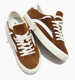 Madewell Sidewalk Low-Top Sneakers in Suede and Sherpa S-459 Sz 9.5 thumbnail 1