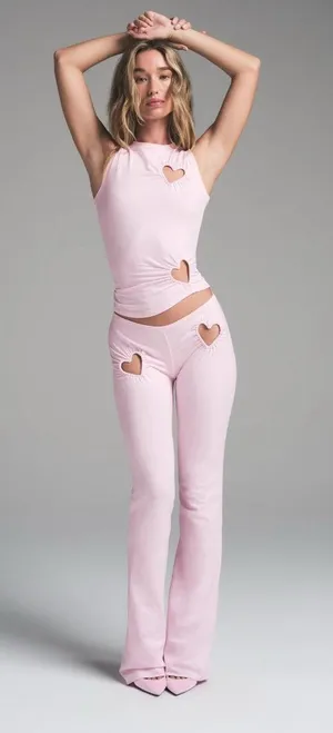 SKIMS Pink Heart Leggingd thumbnail 1
