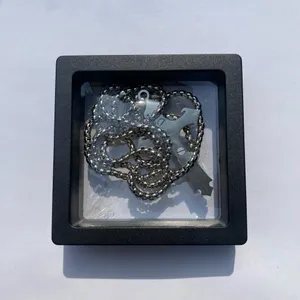 💎🩶 New Crystal Embellished Stainless Steel Two Tone Gold & Silver Edgy Crucifixion Cross Pendant Necklace 🩶💎 thumbnail 13