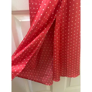 Japna Slip Dress Sz M Babydoll Red Pink Polka Dot Valentines Coquette 90s Style thumbnail 3