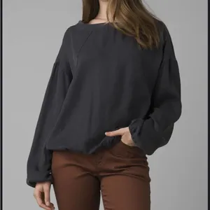 Prana Lavendar Bay Pullover Top size Medium Gray thumbnail 3