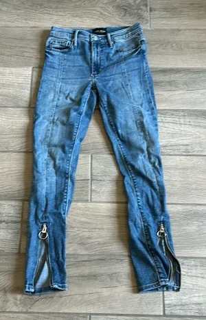 Black orchid Nola high rise zipper skinny jeans thumbnail 1