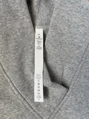 Lululemon Know Your Angles Poncho Cropped Pullover Grey Medium thumbnail 3