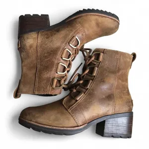 Sorel Womens Size 8 Brown Suede Lace Up Ankle Fashion Boots Bootie thumbnail 10