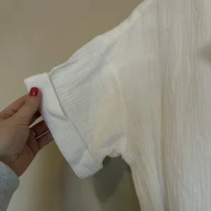 Bishop + Young Romper Womens Medium White Cotton‎ Gauze Button Front K1CRM2273 thumbnail 5