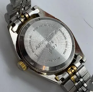 Affinity women 26mm two tone gold dial watch up to 8" new battery thumbnail 6