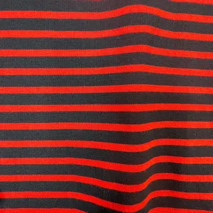 Madewell Mini Dress Shift Long Sleeve Striped Knit Crew Neck Red Navy‎ Women XS thumbnail 3