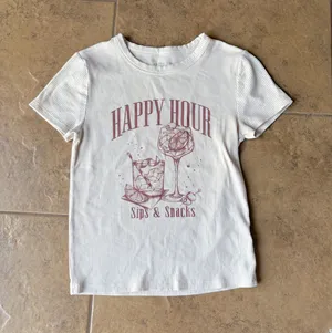 American Eagle Ribbed Graphic Baby Tee thumbnail 1