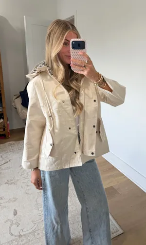 Amazon trench coat hoodie jacket  thumbnail 1