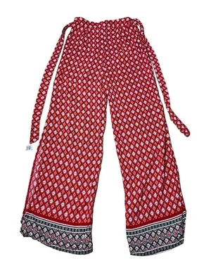 Cider wide leg pants geometric print high‎ waist palazzo Small thumbnail 1