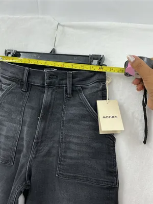 MOTHER Black High-Rise Wide Leg Jeans 1171 thumbnail 6