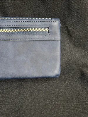 Lady Bei Bei Women’s Navy Wristlet Wallet & Dust Cover Bag NWT thumbnail 5