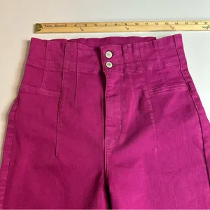 We The Free Jayde Super High Rise Flare Jeans Retro Inspired Raspberry Size 31 thumbnail 8