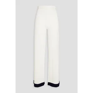 ZIMMERMANN Two-Tone Merino Wool Wide-Leg Pants AU 2 US 8 Luxury Resort thumbnail 3