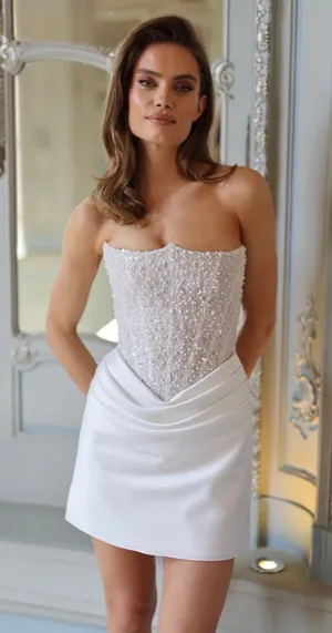 Dress White Size 4 thumbnail 1