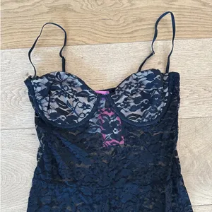 Edikted - Cynthia Lace Cup Sheer Jumpsuit in Black thumbnail 3