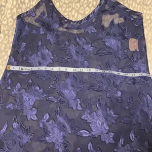 Vintage Angelique sheer floral silky nightgown thumbnail 12