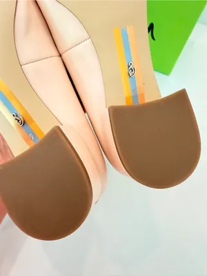 New Sam Edelman Rosa Leather Block Heel Pump Sz 7 Peach Low Classic Dainty Bow thumbnail 6