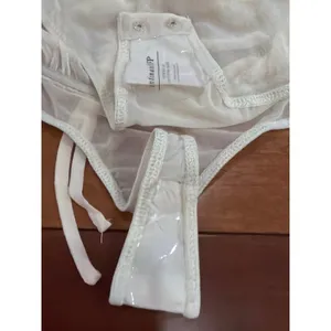 NWOT Intimately Free People Bodysuit Womens Peach Ruffle Open Back Sheer XS thumbnail 4