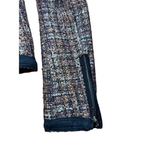 Free People Jacket Tweed‎ Full Zip Multi-Color Wool Blend Size 4 thumbnail 8