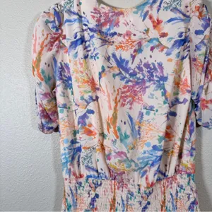 Amanda Uprichard Nala Tiered Mini Dress Womens L Florence Floral Print Coquette thumbnail 11