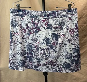 Callaway White Navy & Purple Splatter A-Line Golf Skort thumbnail 1