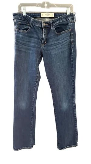 Abercrombie & Fitch Women 10R Dark Wash Bootcut Jeans W30 L33 Mid Rise Stretch thumbnail 1