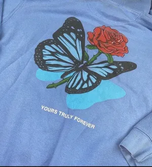 Rose hoodie Blue Size M thumbnail 3