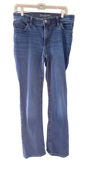 Wrangler Willow Ultimate Riding Jeans Womens 11x34‎ Medium Wash Bootcut Western thumbnail 1
