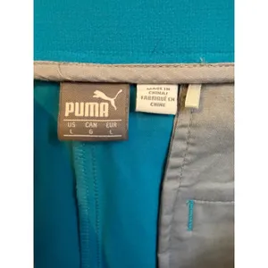 Puma Golf Shorts Women Large Teal Blue Excellent Performance Athletic Pockets thumbnail 2