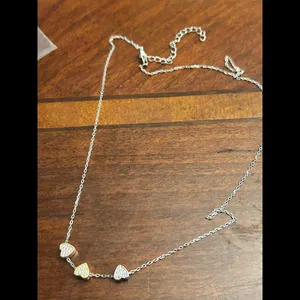 925 sterling silver hearts 3 color mini tiny 16-18 inch 3.05g g61 thumbnail 4