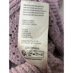Urban Outfitters Tank Top Womens Girls Size XS Purple Ruffle Cottage Fairy‎ Knit thumbnail 6