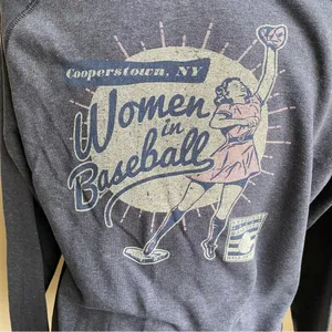 Women in Baseball Cooperstown Hoodie Gear for Sports thumbnail 3