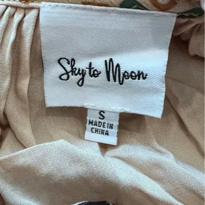 Sky To Moon Chiffon Mini Dress Sz S Long Sleeves Blouson Fit Flare thumbnail 8