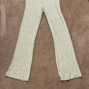 Aerie HW Ribbed Flare Pants thumbnail 3