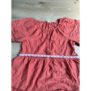 EUC Beach Lunch Lounge Collection Embroidered Tiered Midi Dress Size M Boho thumbnail 6