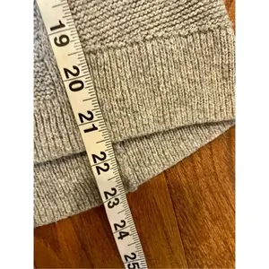 Madewell cotton blend grey knit crewneck sweater xxs thumbnail 4