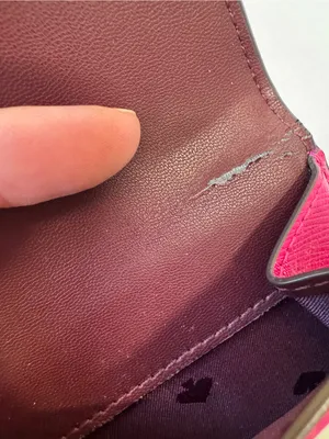 Kate Spade Pink Leather Micro Wallet Mini Designer Luxury thumbnail 8