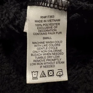 Cuddl Duds Sweater 1/4 Zip Fleece Oversize Athleisure Outdoor Casual Black Small thumbnail 4