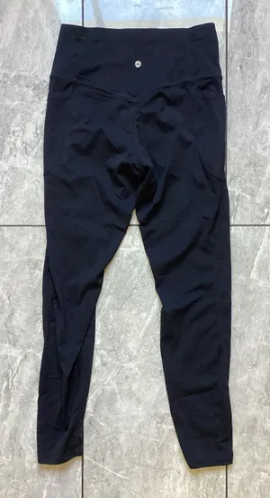 Halara Black High Waisted Full Length Leggings with Pockets Size M thumbnail 1