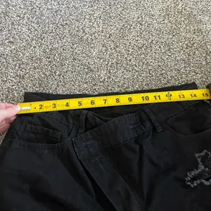 Black Ripped Distressed Jeans L Size L thumbnail 5
