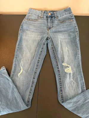 Seven7 Tummyless High Rise Skinny Jeans Size 4 Light Wash thumbnail 6