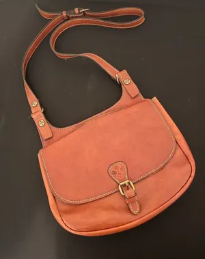 Patricia Nash Leather Crossbody Flap Magnet‎ Closure Tan Handbag New thumbnail 1