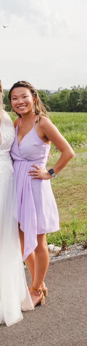 Lulu’s Lilac Wedding Guest Dress thumbnail 1