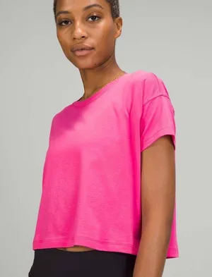 Lululemon Cates Tee Sonic Pink 6 thumbnail 9