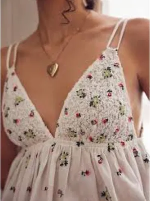 Free People out of town embroidered cami thumbnail 1