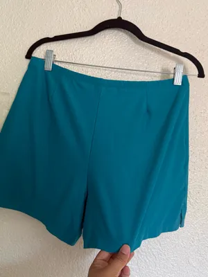 Vintage Nike Teal Green Athletic double layer running Shorts size Medium thumbnail 3