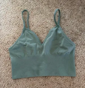 Alo Yoga Seamless Modal Ribbed Delight Bralette large L thumbnail 1