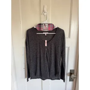 NWT‎ Victoria's Secret The Dreamer Henley pajama set with eye mask thumbnail 3