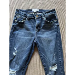 Pistola Women's Blue Denim Distressed Slim Stretch Ankle Jeans‎ Size 28 thumbnail 2